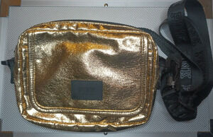 VS PINK Gold Metallic Belt Bag Fanny Pack Crossbody Shoulder Bag NWT Adjustable